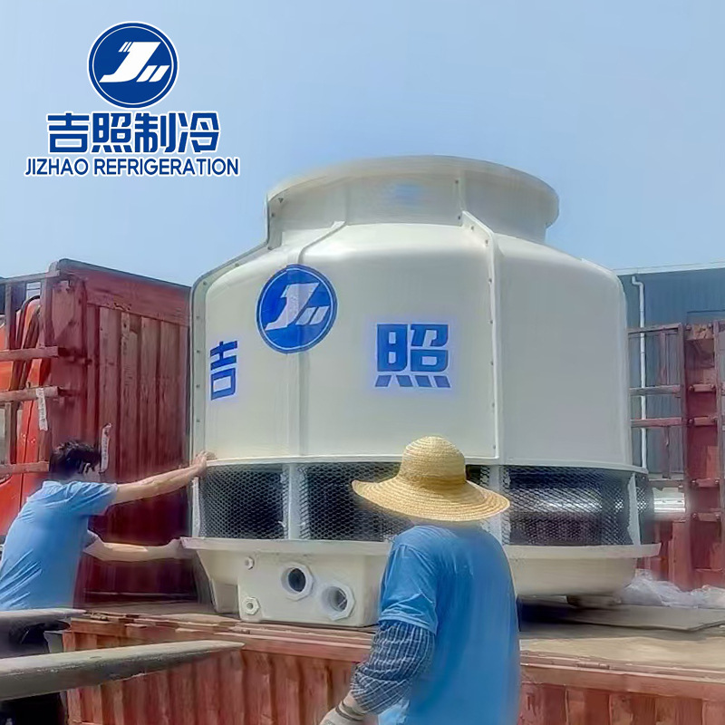 扬州泰州南通冷却塔厂家玻璃钢圆形逆流工业降温现货省电