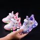 Children's Shoes with Light Women's Shoes Spring and Autumn 2025 New Mesh Breathable Children's sneaker All-match Princess Running Shoes