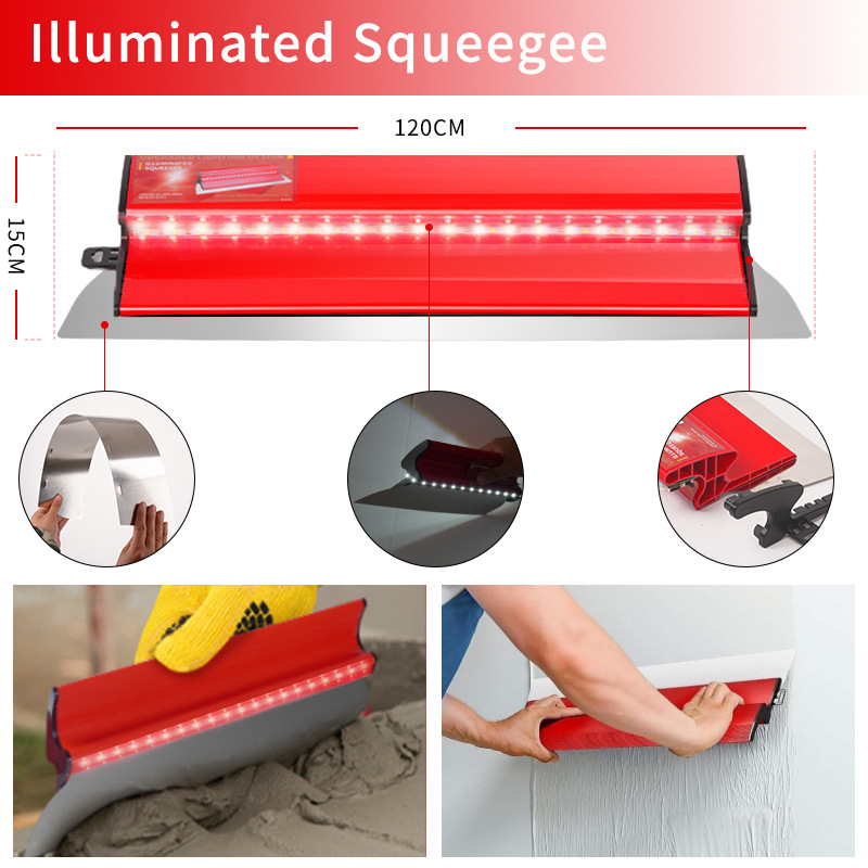 Raspador de masilla de iluminación, cuchilla intercambiable, acero inoxidable, raspado grueso, cuchillo de cenizas blancas, herramienta de engrapado, placa de nivelación