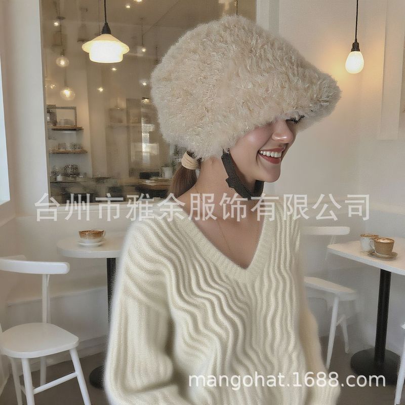 骑车雪地羽绒雷锋帽女冬季韩版显脸小保暖毛绒帽加绒护耳滑雪帽子|undefined