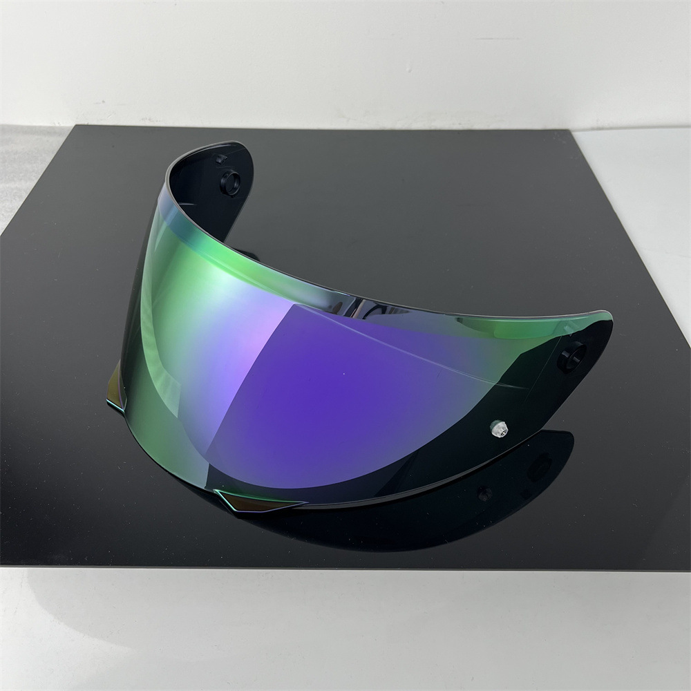 HJ-33 i90 lens day and night dual-use colorful sunscreen HD motorcycle helmet mirror UV protection one piece