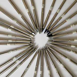 White Light Cabbage Beef Electric Soldering Iron T12-K Soldering Tip Flat Knife Head Horseshoe Curved Tip Soldering Iron Hair Heating Core
