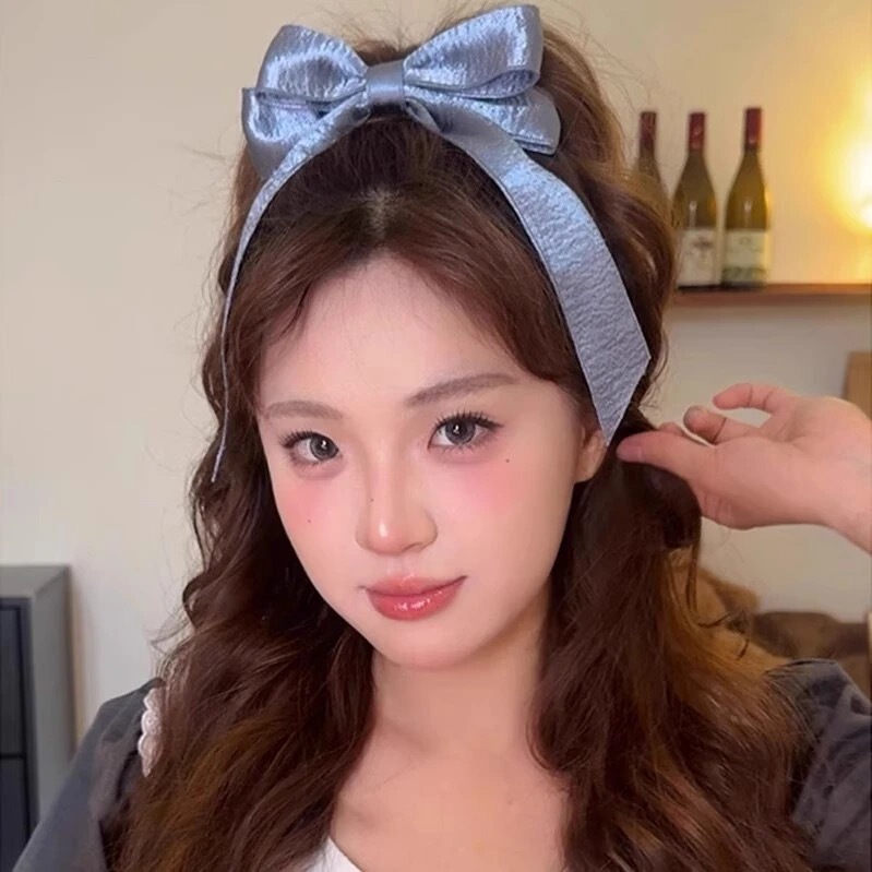 法式精致AB面蝴蝶结飘带丸子夹女公主风气质后脑勺丸子头发夹发饰|undefined