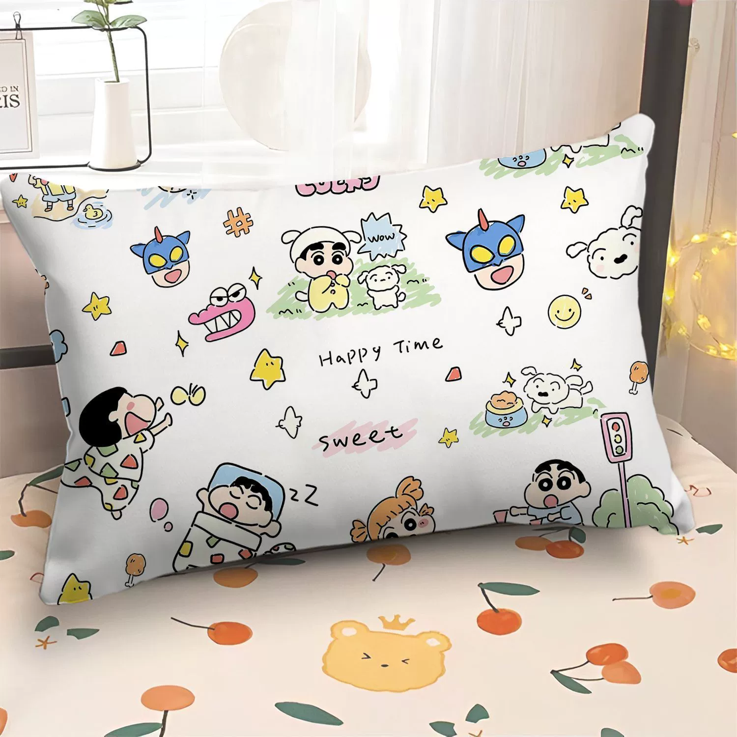 Crayons, rectangular cute pillow for bed