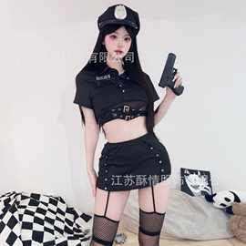 情趣内衣女警制服性感火辣纯欲套装代发性感内衣夏季女情'趣qqny