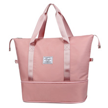 外贸短途旅行包女轻便可套拉杆箱健身包大容量伸缩跨境瑜伽包手提