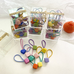 Korean children's cartoon animal hair tie high elasticity non-damaging hair ribbon for girls to tie hair cute hair tie elastic band