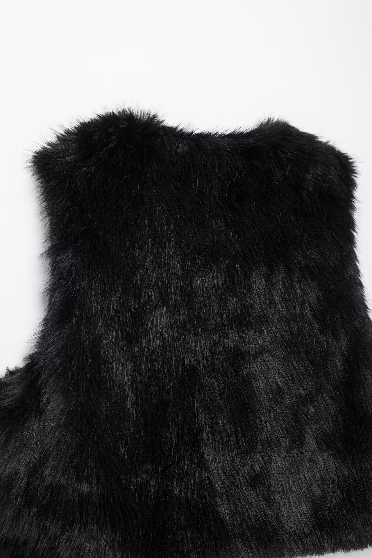 Damenbekleidung 2024 Herbst und Winter neue Mode Pelzeffekt kurze Weste_voghion.com