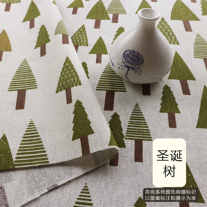 tela de lino de algodón tela de mesa cortina tela de tela de tela sofá tela hecha a mano procesamiento de tela