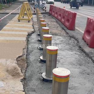 Kindergarten Door Anti-stormation Hydraulic Car Block Guangzhou Huangpu Lipwan Yuexiu Campus Entrance Fully Automatic Lift Road Pile