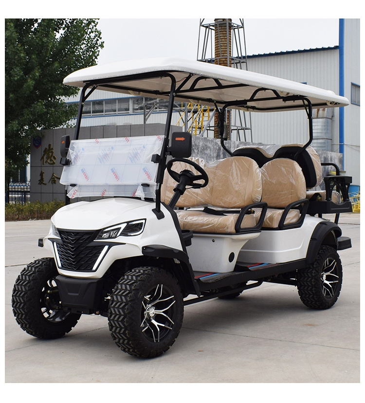 Electric Golf Cart New Scenic Spot Sightseeing Car Hotel Four-Wheel Reception Battery Car 4-Seater 6-Seater Patrol Car
