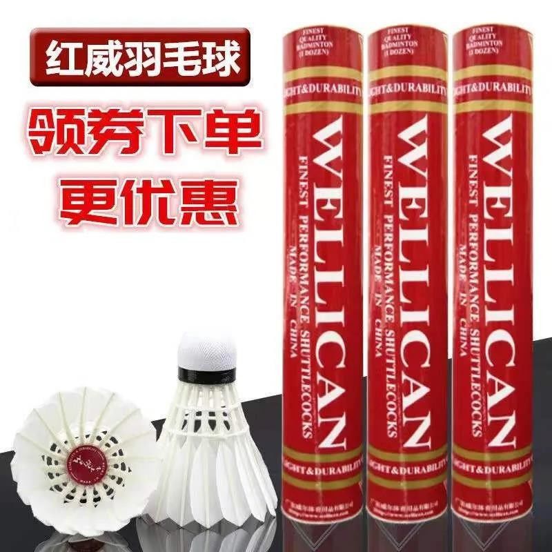 1 Tube of Badminton Shuttlecocks, Durable and Stable, Suitable for Indoor and Outdoor Use, Wind-Resistant, Pack of 12