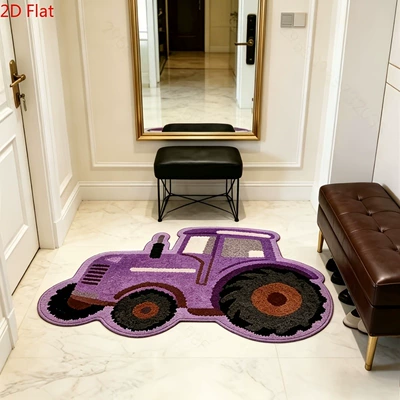 and balcony, in stock – Avtomobil döşəmə paspasları - de-718-small-car-4-4060cmimitation-cashmere-with-non-slip-plastic-bottom