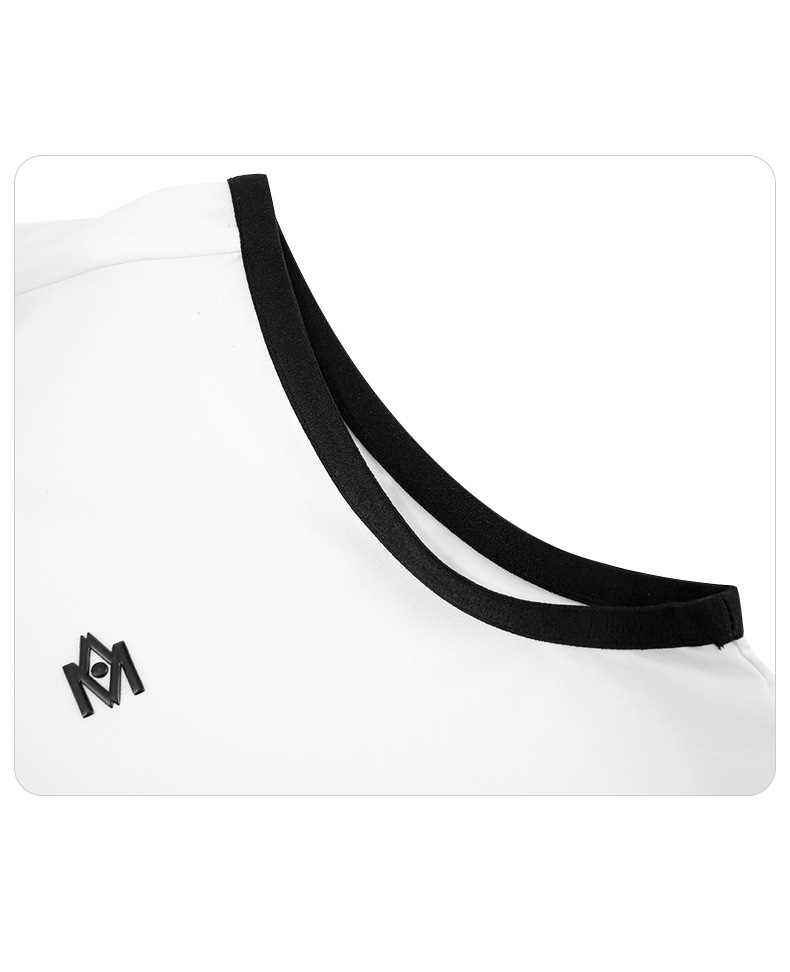 Áo thun không tay thể thao golf Moeyes Magic Eye co giãn cao, nhanh khô — M23YF014-Áo màu đen, M23QZ003-Váy ngắn màu trắng, M23YF014-Áo màu trắng, M23QZ003-Váy ngắn màu đen chi tiết 15