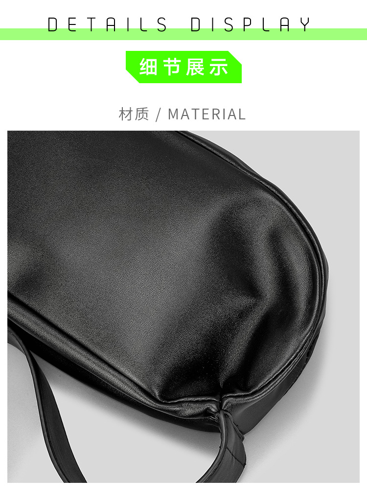 Title 7, Womens Wide Shoulder Strap Soft PU Dumpling Ba...