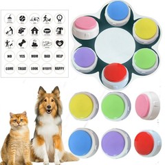 充電ペットのおもちゃのボタンの訓練器の犬の交流のボタンの知育の話のボタンは音器を録音することができます。