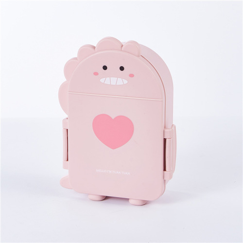 New dinosaur lunch box with lid, cute children's compartmented lunch box, small capacity toddler portable out-and-out food box