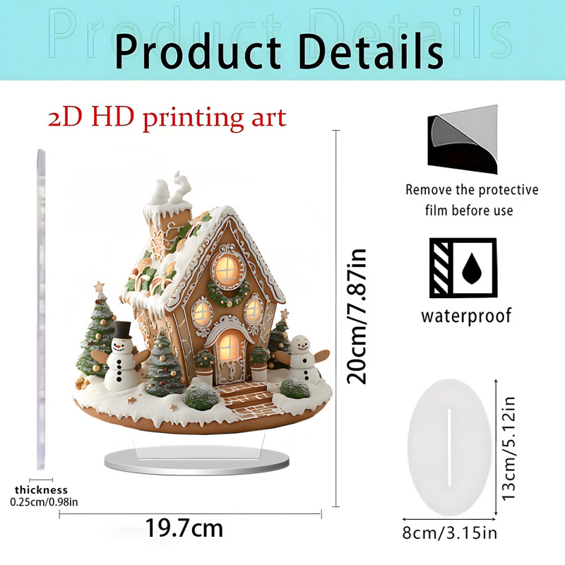 跨境新品独角兽白马和仙子2D亚克力平面立牌家居桌面装饰礼物摆件|undefined