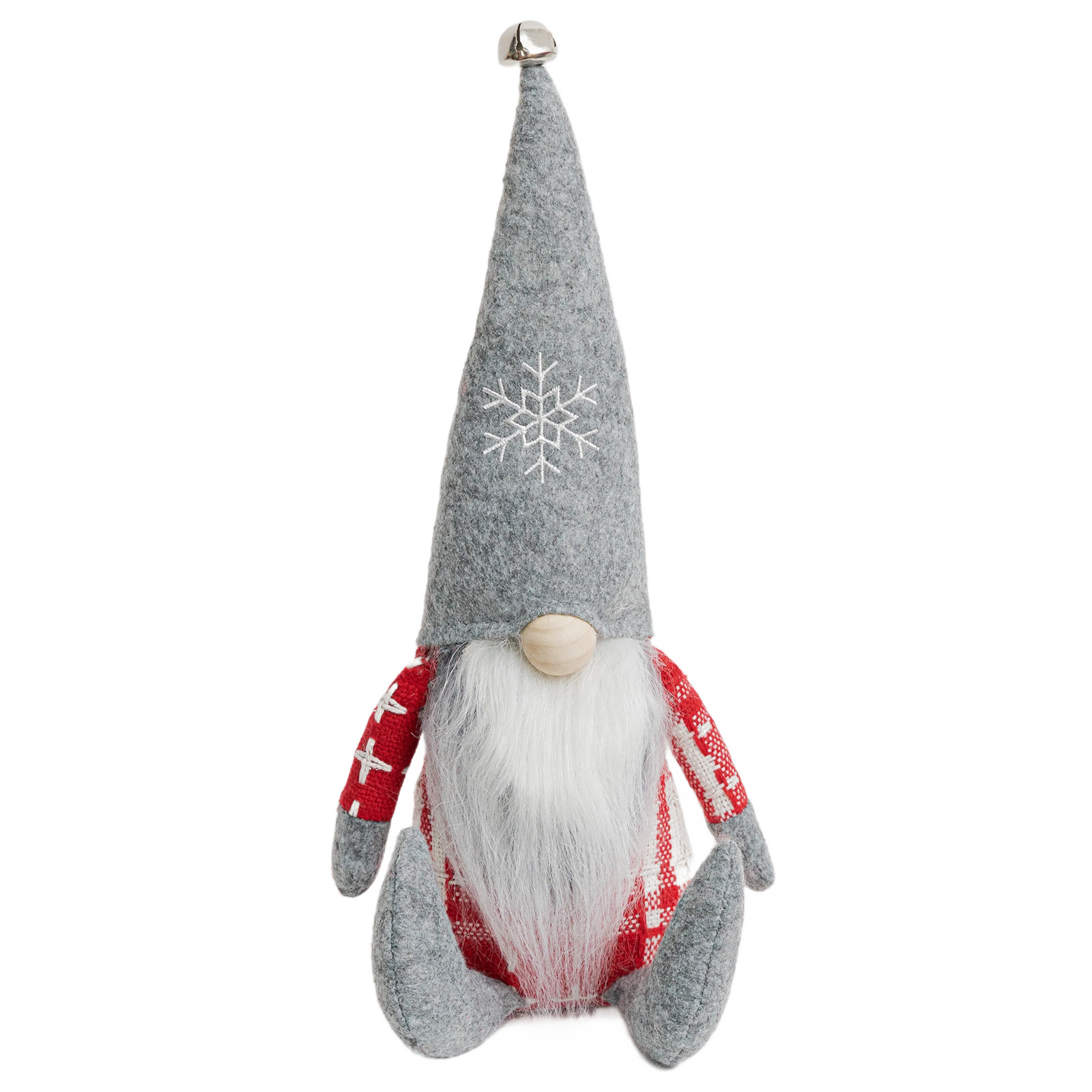 Cross-border Navidad muñeca sin rostro Rudolf vacaciones decoración copo de nieve Campana bordada muñeca decoración de la muñeca al por mayor