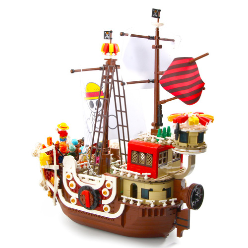 Compatible with LEGO S brand building block pirate ship large Wanli Sunshine children's assembled building block toy SY6298