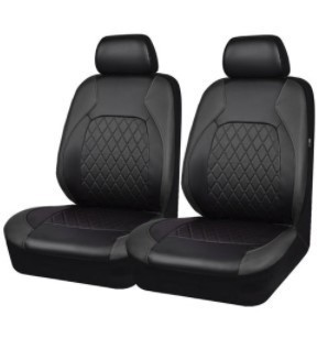 Universal Car Seat Cover Single Line Diamond Lattice PU Leather