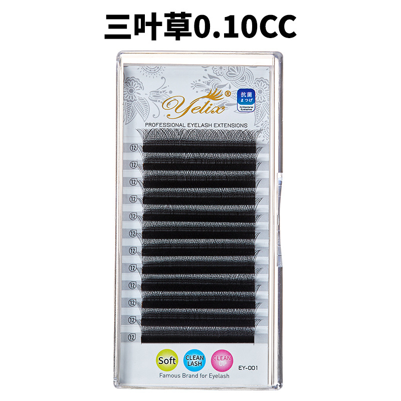 Fábrica de pestañas florecientes 3D cruzadas densas pestañas falsas de trébol injerto cerrado pestañas estética especial al por mayor