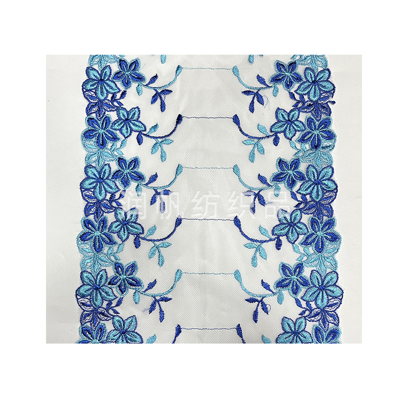 26cm malla bordado encaje hecho a mano ropa DIY accesorios de tela flores cheongsam encaje bordado encaje