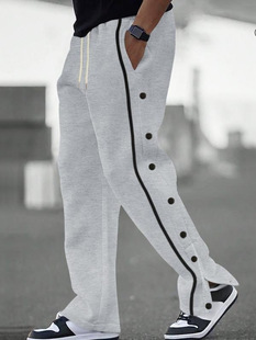 I 74144 Men's Casual Button Pants ���e�\��ѝ
