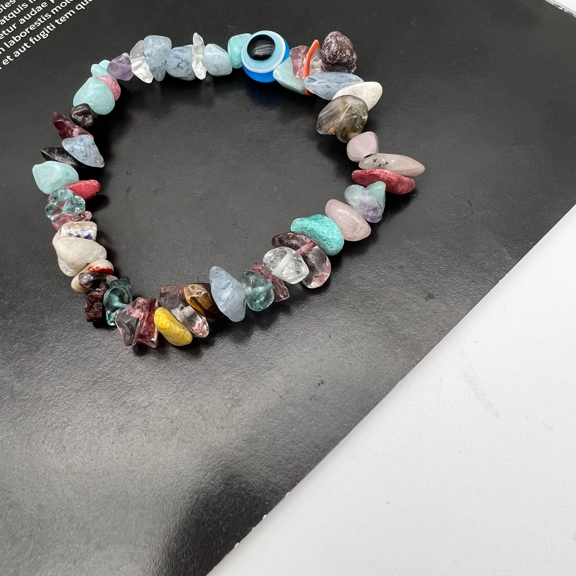 Fashion Devilu0027S Eye gravel Beaded Bracelets 1 Piece