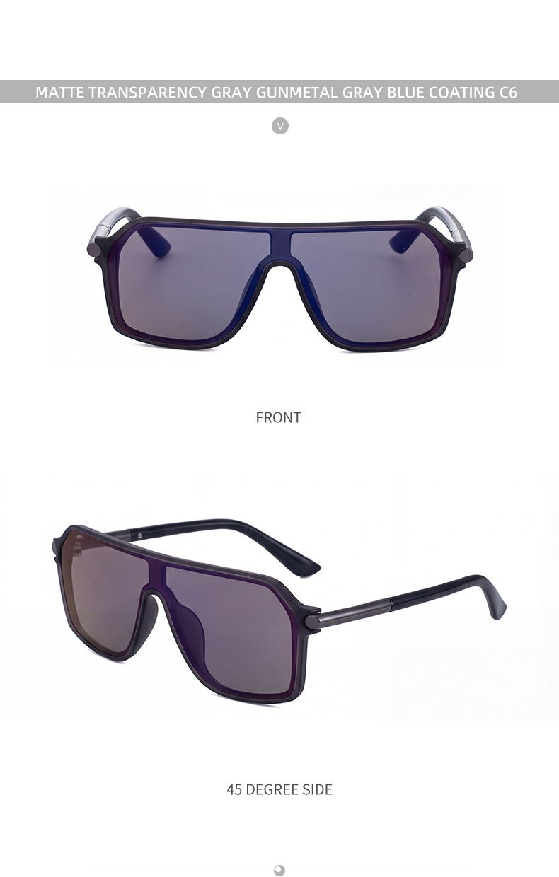 Steampunk Einteilige Schild Sonnenbrille Männer 2026 Luxus Marke Vintage Übergroßen Metall Großen Rahmen Sonnenbrille für Männliche Sport brillen – Detail 15