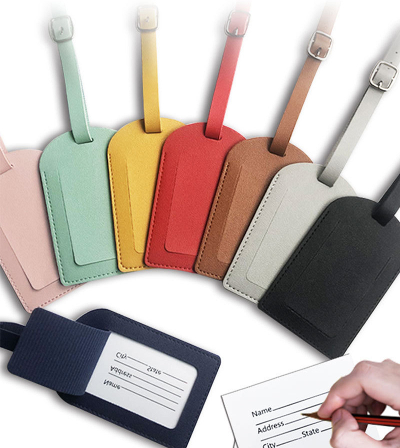 Equipaje de embarque de viaje etiqueta anti-perdida listado letrero de viaje etiqueta de decoración de equipaje etiqueta de negocios pequeña