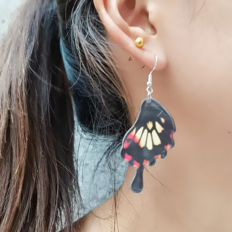 Fashion Mushroom Butterfly Arylic Women's Drop Earrings 1 Pair display picture 3