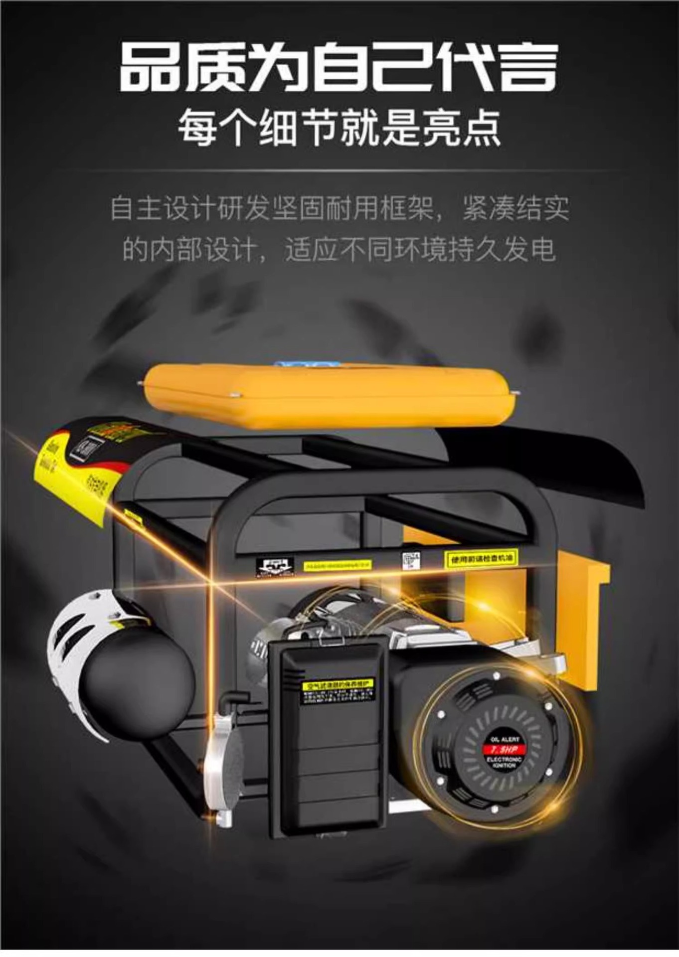 10 kW gasoline generator household outdoor 220V380V single-phase three-phase 3/5/6 kW 8KW engine