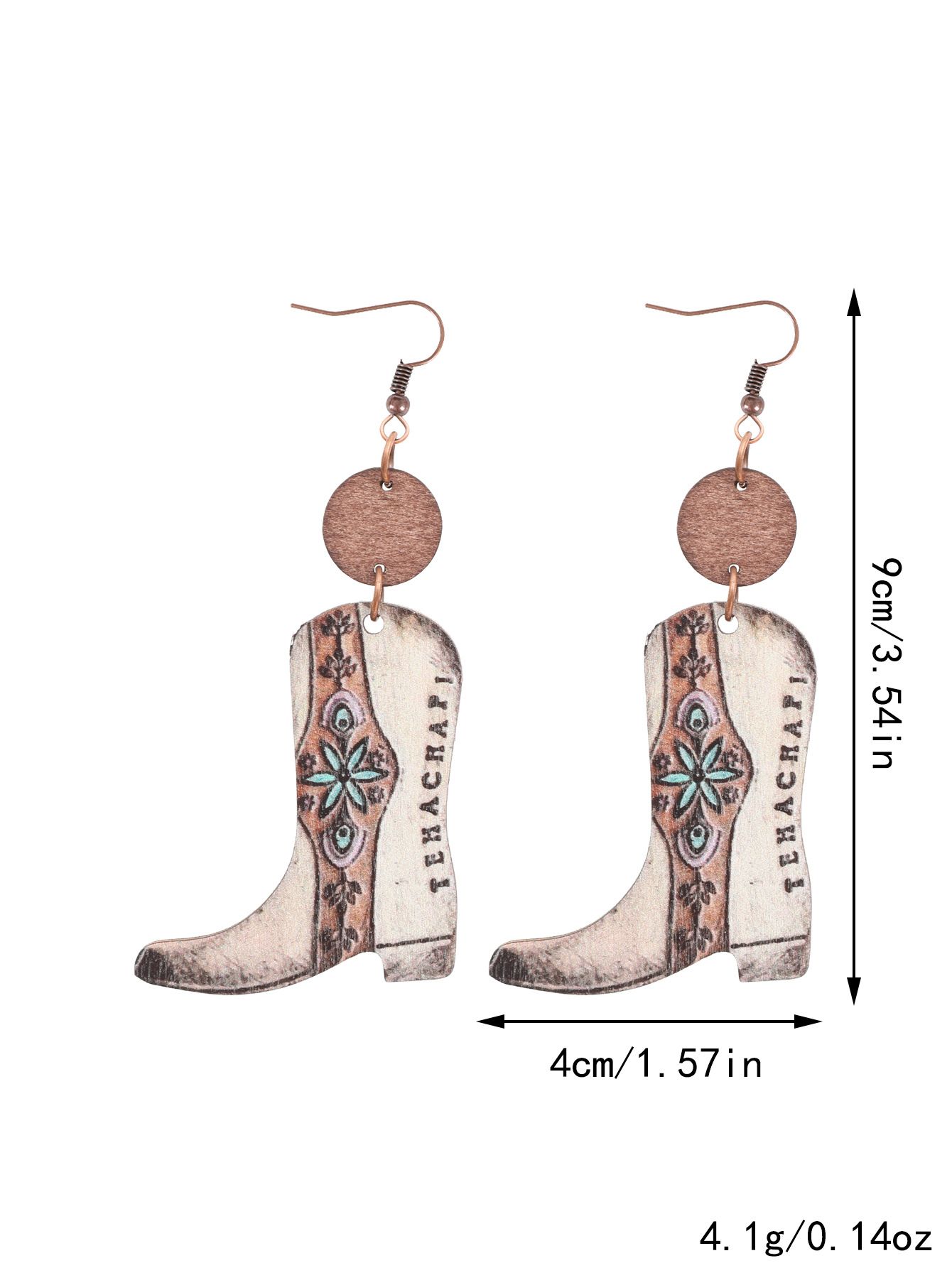 Wood Flower Earrings 8