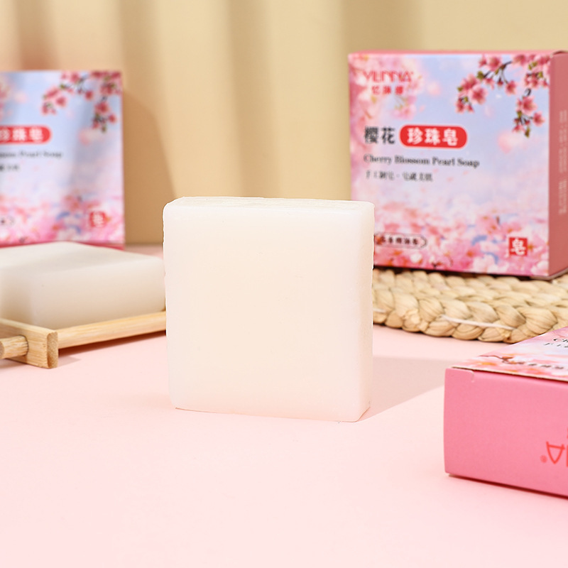 【記憶琳娜】桜真珠石けん桜精油石けん手作り石けん清潔潤い70G|undefined