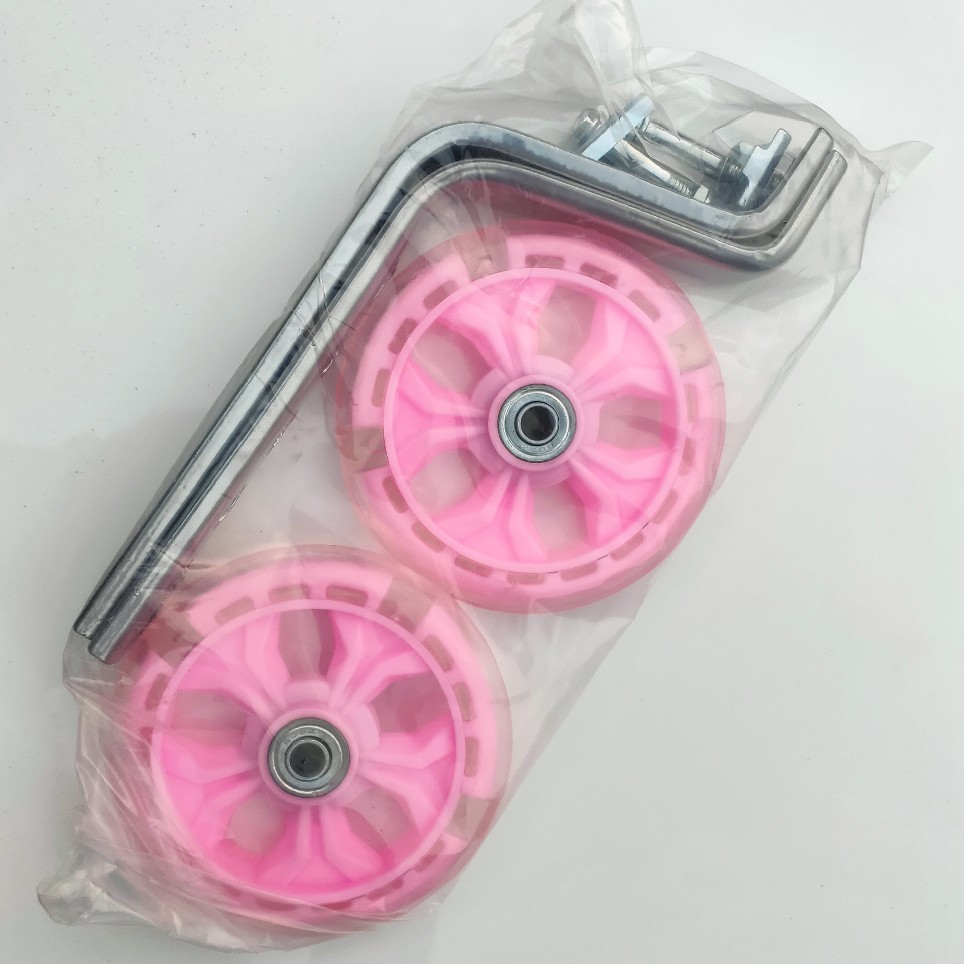 Ruedas auxiliares para bicicleta infantil – ajustables 12–20 pulgadas, silenciosas con luz