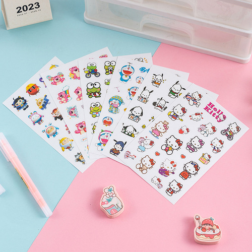 Sanrio stickers children's cartoon stickers cute Kuromi waterproof stickers Pacha dog account handbook stickers wholesale