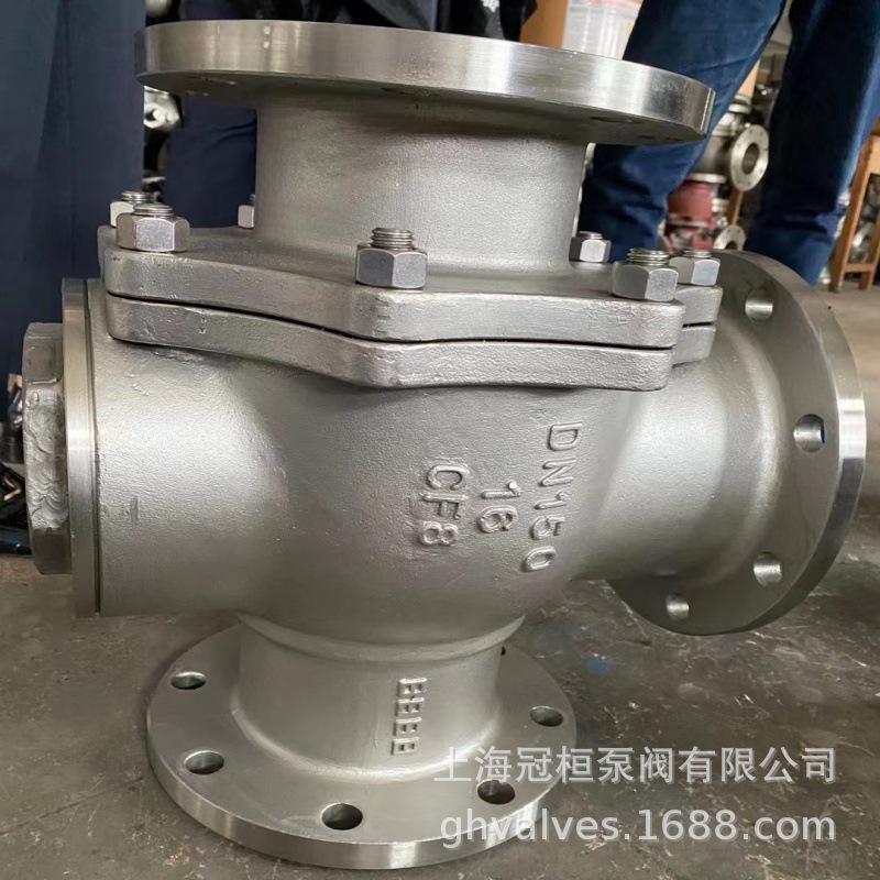 不锈钢法兰球阀不锈钢L型三通球阀 Q44F-16P DN32