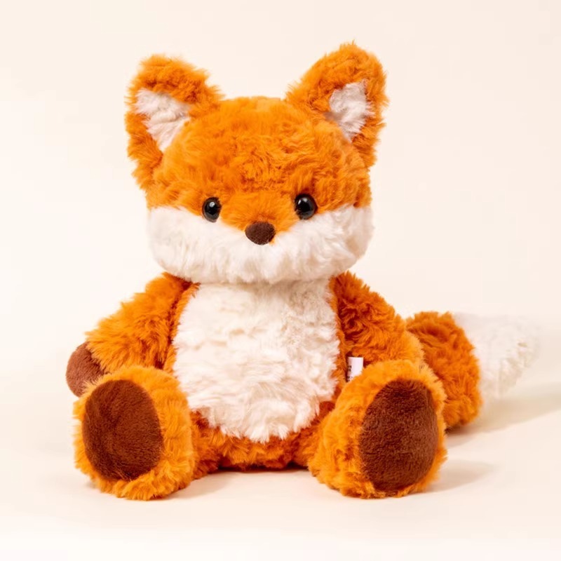 オレンジキツネぬいぐるみランニングキツネ森の動物人形誕生日プレゼント睡眠枕人形誕生日|undefined