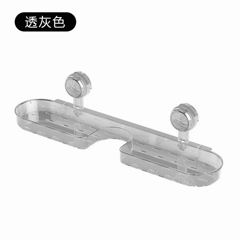 Suction cup faucet storage rack wall-mounted punch-free multi-functional home kitchen storage pool storage rack tray