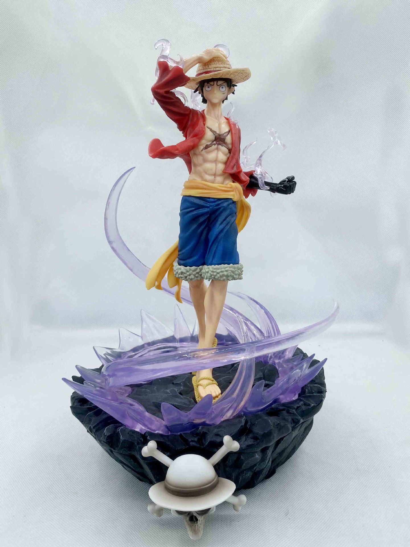 Una pieza fuego boxeo luffy gran boxeo luffy serie anime modelo decoración estatua hecha a mano al por mayor
