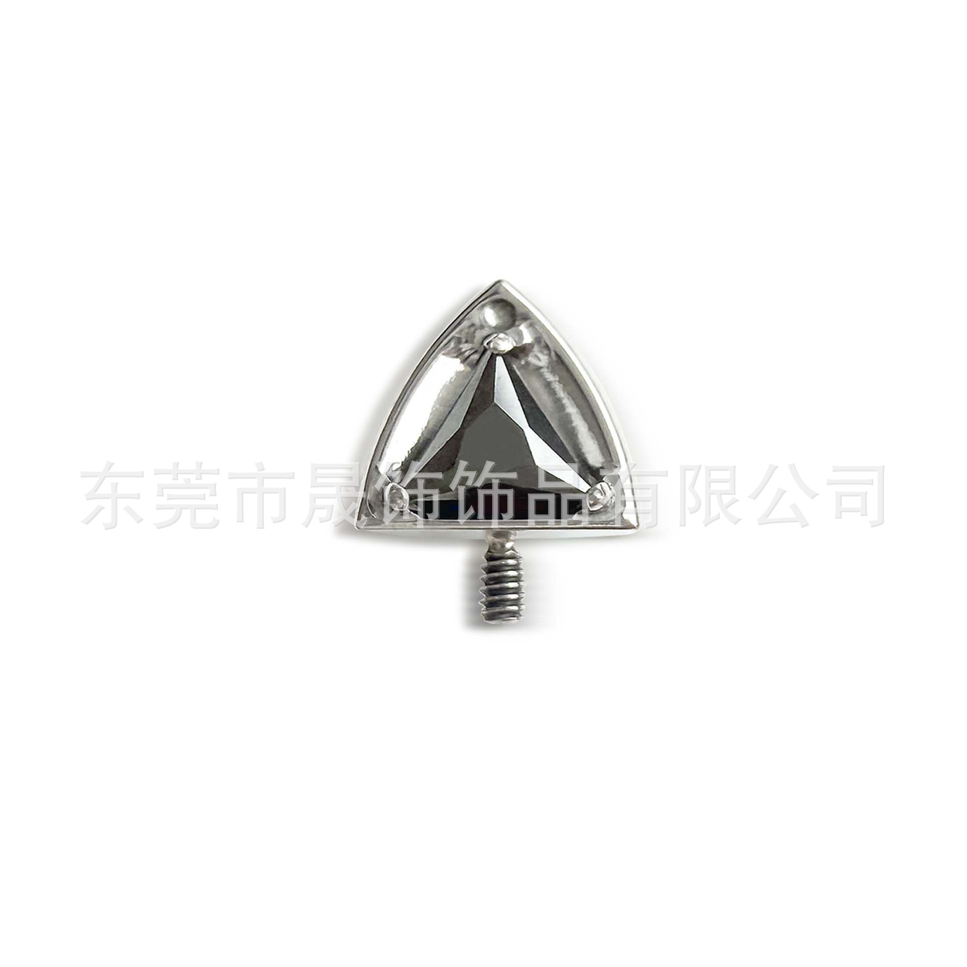 F136 Titanium 猫 Ear 朵 Tragus 钉 Studded Cubic Zirconia Helix Cartilage Stud G23 Implant Grade Titanium Internal Thread Labret Stud Piercing Jewelry