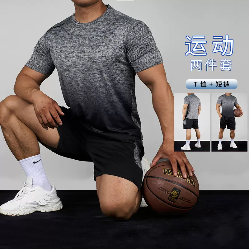 包邮856806霸道肌肉风2025跨境新品欧美式风格男士套装两件套休闲