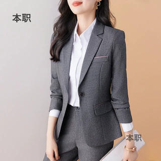 西服套装女ol工作服职业装女韩版时尚气质正装大学生面试春秋西装