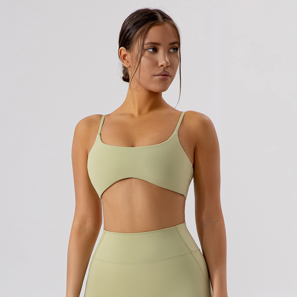 Europa y Estados Unidos sujetadores de yoga ajustados de espalda desnudos ropa interior deportiva de secado rápido pilates ropa de ejercicios chaleco chaqueta mujer
