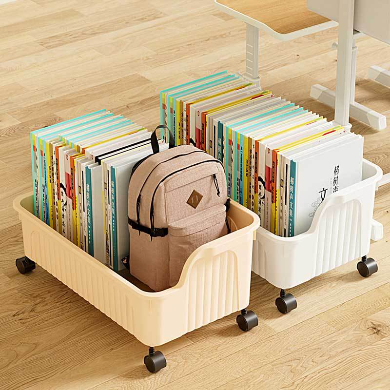 책가방 수납선반, 이동식 트롤리, 책수납선반, 책가방, 책상 밑 수납함, 도르래 포함