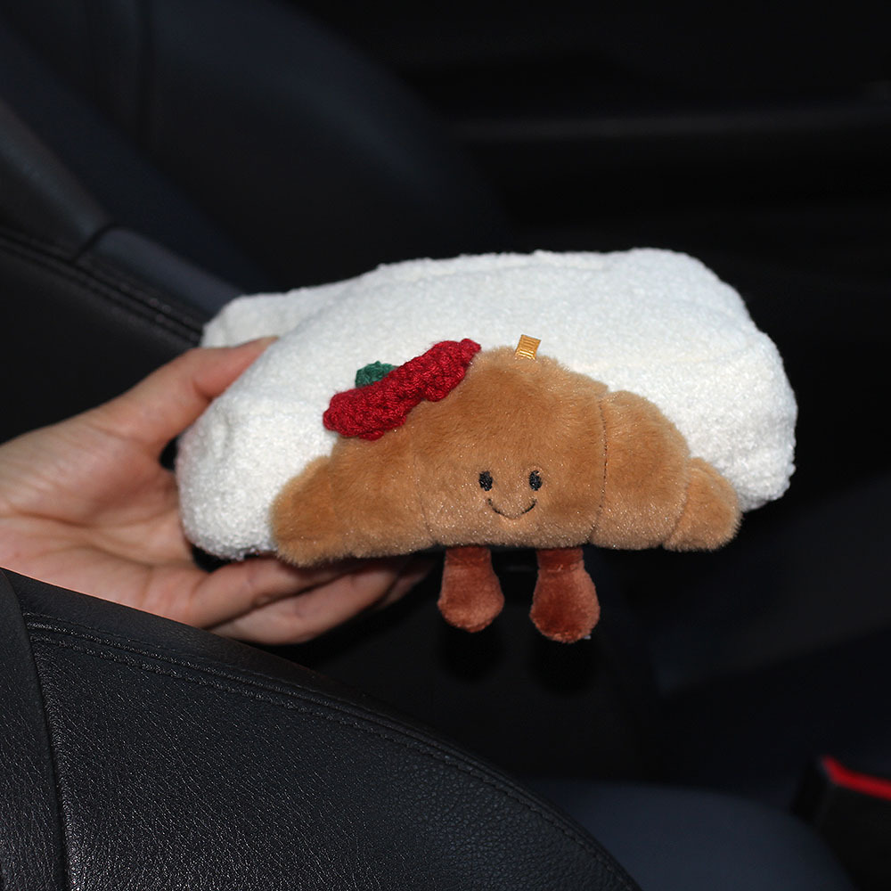 Bolsa de toallas de automóvil para mujeres creativas caja de extracción de automóvil pasamanos bolsa de extracción de papel colgante artículos de decoración del automóvil