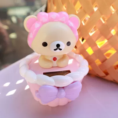 Cartoon Decoration, Car ornaments - 101011-cake-bear-beige-bath-towel