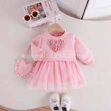 2025秋冬新款ins跨境电商外贸爆款女童女婴长袖潮流套装两件套