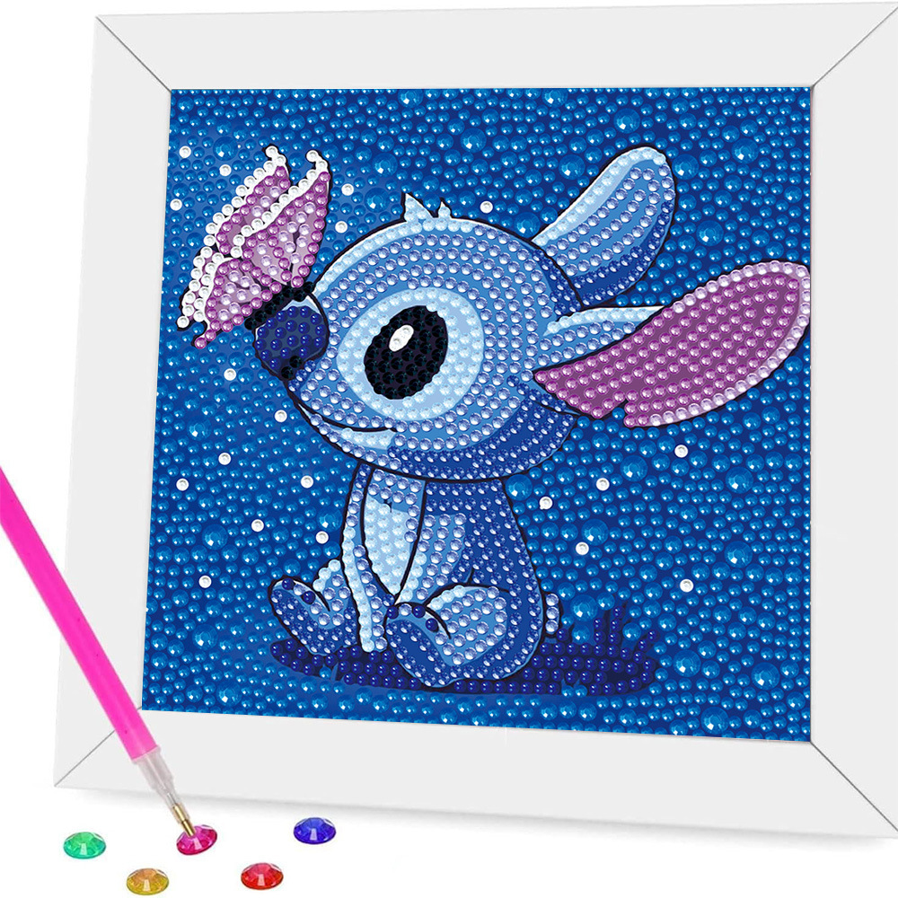 Taller artesanal pintura de diamantes marca DIY tamaño de diamantes Star Wars regalo para niños Yoda bebé lleno de diamantes brillante pintura de diamantes